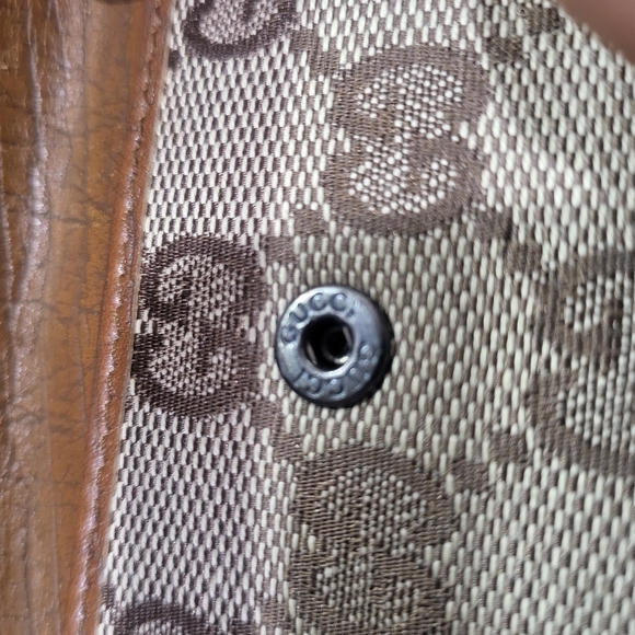 GUCCI Monogram Bamboo Wallet Brown - Picture 3 of 12